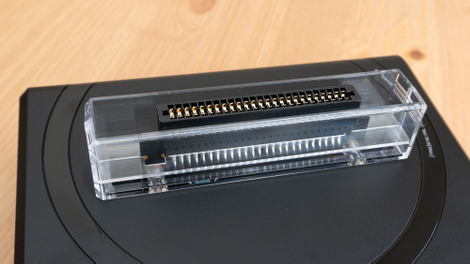 These adapters aren’t the most elegant solution to accommodating cartridges of various sizes, but they do help keep the Mega Sg’s footprint small.